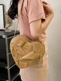 Momentlover Zipper Split-Joint Heart Shape Handbags Crossbody Bags Bags