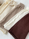 momentlover Leisure Fashion Knitting Solid Color Flared Leg Warmers Accessories