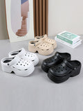 Momentlover Hollow Slippers Platform Shoes Sandals Crocs