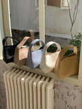 Momentlover Split-Joint Solid Color Handbags Bags