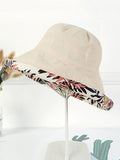 Momentlover Original Solid&Printing Reversible Foldable Sun-Protection Bucket Hat