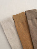 momentlover Casual Skinny Leg Solid Color Stockings Accessories