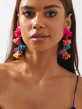 Momentlover Flower Shape Earrings Accessories Drop Earrings