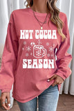 Momentlover HOT COCOA SEASON Round Neck Sweatshirt