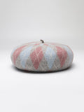 Momentlover Vintage Wool Contrast Color Beret Hat