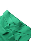 Momentlover Irregular Clipping Bandage Falbala Solid Color Split-Side Skirts Bottoms