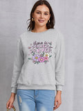 Momentlover THERE IS POWER PRAYER Round Neck Sweatshirt
