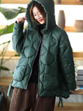 Momentlover Original Solid Hooded Cotton-Padded Coat