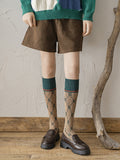 momentlover Stylish Selection Skinny Leg Checkered Socks Accessories