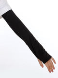 Momentlover Ice Silk Sun Protection Simple Solid Color Sleevelet