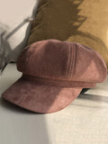 Momentlover Casual Suede 9 Colors Beret Hat