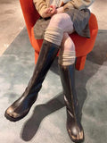momentlover Casual Solid Color Stockings Accessories