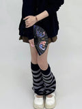 momentlover Urban Flared Striped Leg Warmers Accessories