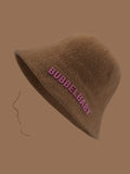 Momentlover Letter Print Fisherman Hat
