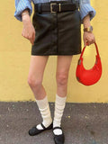 momentlover Casual Solid Color Stockings Accessories