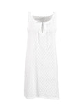 Momentlover Tied Split-side Solid Color Sleeveless Loose V-neck Mini Dresses