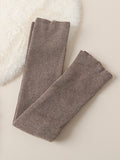 momentlover Casual Keep Warm Solid Color Leg Warmers Accessories