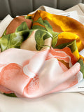 Momentlover Floral Printed Square Scarfs&Hats