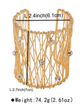 Geometric Rhine Stones Ringent Bracelet Accessories