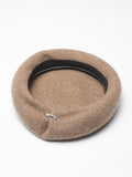 Momentlover Vintage Wool Solid Color Beret Hat