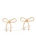 Bowknot Geometric Drop Earrings