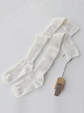 momentlover Casual Solid Color Stockings Accessories