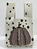 Momentlover Woven Split-Joint Polka-Dot Handbags Bags