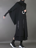 Momentlover Plain Multi-Layer Cropped Skirt