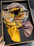 Momentlover Vintage Silk Imitation Printed Scarf