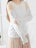 momentlover Solid Color Ice Silk Loose Sun Protection Sleevelet