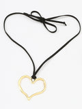 Momentlover Hollow Heart Shape Necklaces Accessories