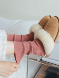 momentlover Solid Color Elasticity Socks