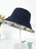 Momentlover Original Solid&Printing Reversible Foldable Sun-Protection Bucket Hat