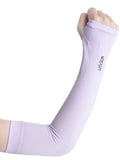 momentlover Ice Silk Sun Protection Solid Color Sleevelet