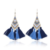 Diamond Dripping Fashion Tassel Earrings