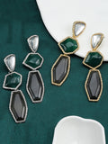 Momentlover Split-Joint Geometric Drop Earrings