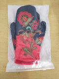 momentlover Casual Keep Warm Floral Embroidered Mittens