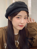 Momentlover Casual Simple Woolen 5 Colors Beret Hat