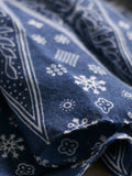 Momentlover Printed Blue-And-White Sun-protection Tasseled Shawl&Scarf