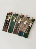 momentlover Stylish Selection Skinny Leg Checkered Socks Accessories