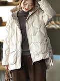 Momentlover Original Solid Hooded Cotton-Padded Coat
