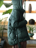 Momentlover Original Solid Hooded Cotton-Padded Coat