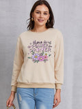 Momentlover THERE IS POWER PRAYER Round Neck Sweatshirt