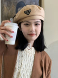 Momentlover 3 Colors Vintage Solid Color Woolen Beret Hat