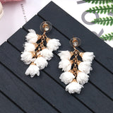 Multilayer tassel earrings