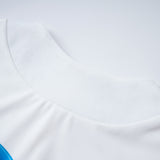 momentlover Original Casual High-Neck Cap Sleeves Face Printed T-Shirt Top