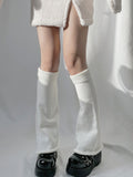 momentlover Leisure Fashion Knitting Solid Color Flared Leg Warmers Accessories
