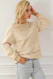 Momentlover Striped Round Neck Long Sleeve Sweatshirt