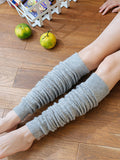 momentlover Casual Skinny Leg Solid Color Leg Warmers Accessories