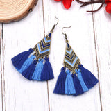 Diamond Dripping Fashion Tassel Earrings